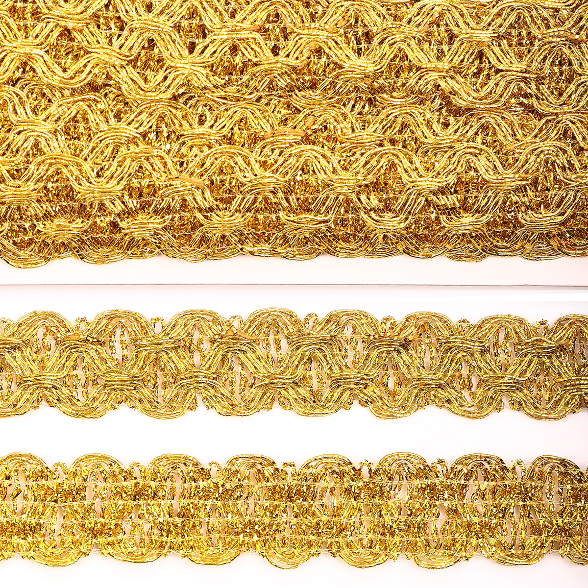 Тесьма металлизированная 23мм TBY 904 цв.золото