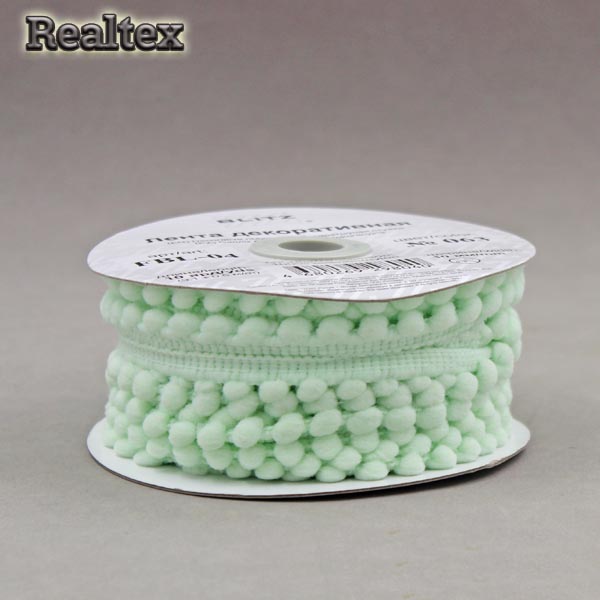 Тесьма декоративная FBL-04 10мм "Blitz" цв.063 св.св.зелёный