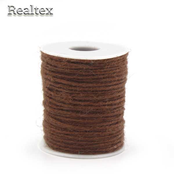 Шнур льняной для рукоделия Реалтекс 2мм цв.коричневый