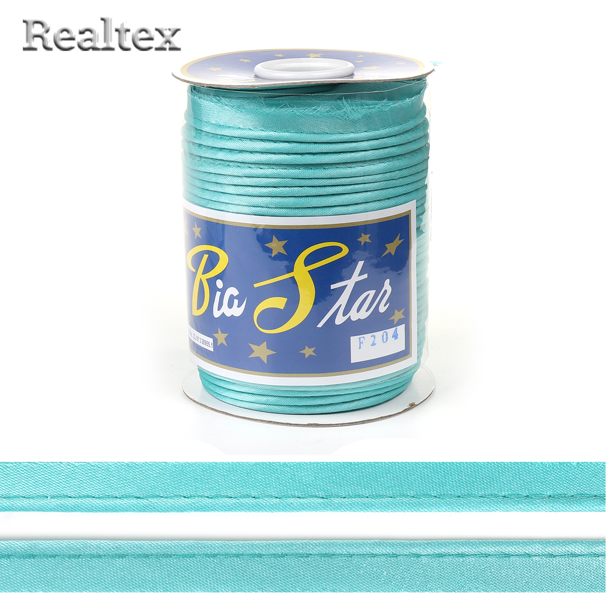 Кант атласный 12мм (65,8м) цв.F204 мятный