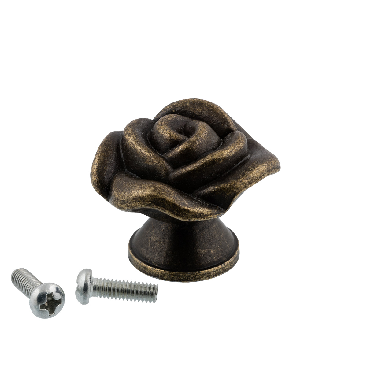 Ручка для шкатулок декоративная "Промысел" WF-019 3,3*2,7см (1шт) цв.бронза  