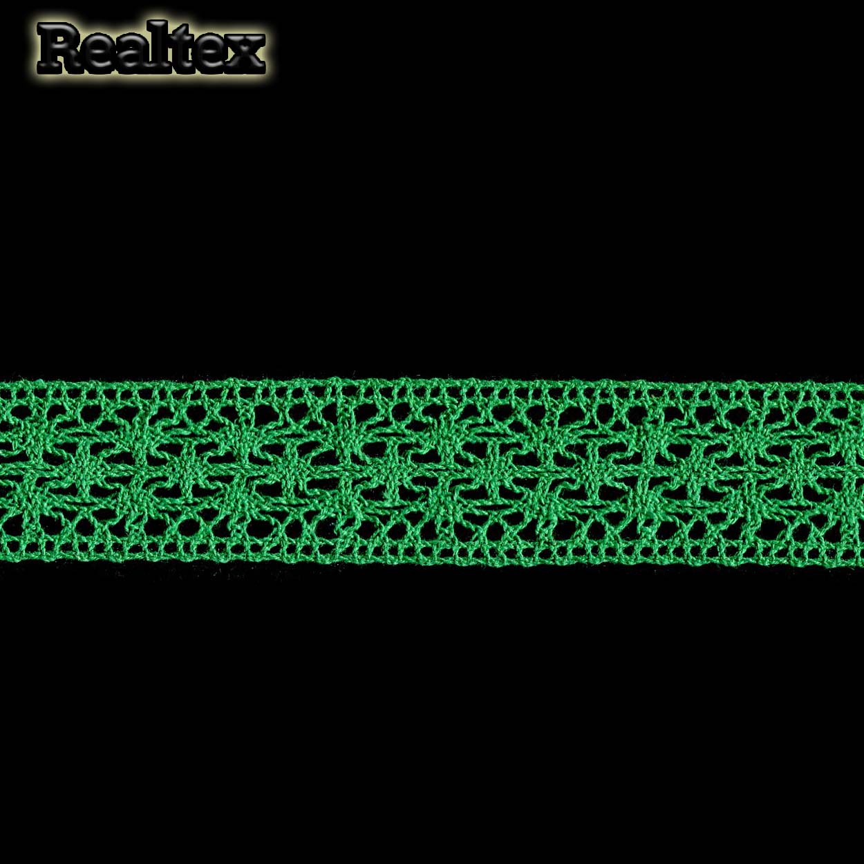 Кружево вязаное  30мм 30.01.010 цв.31 зеленый