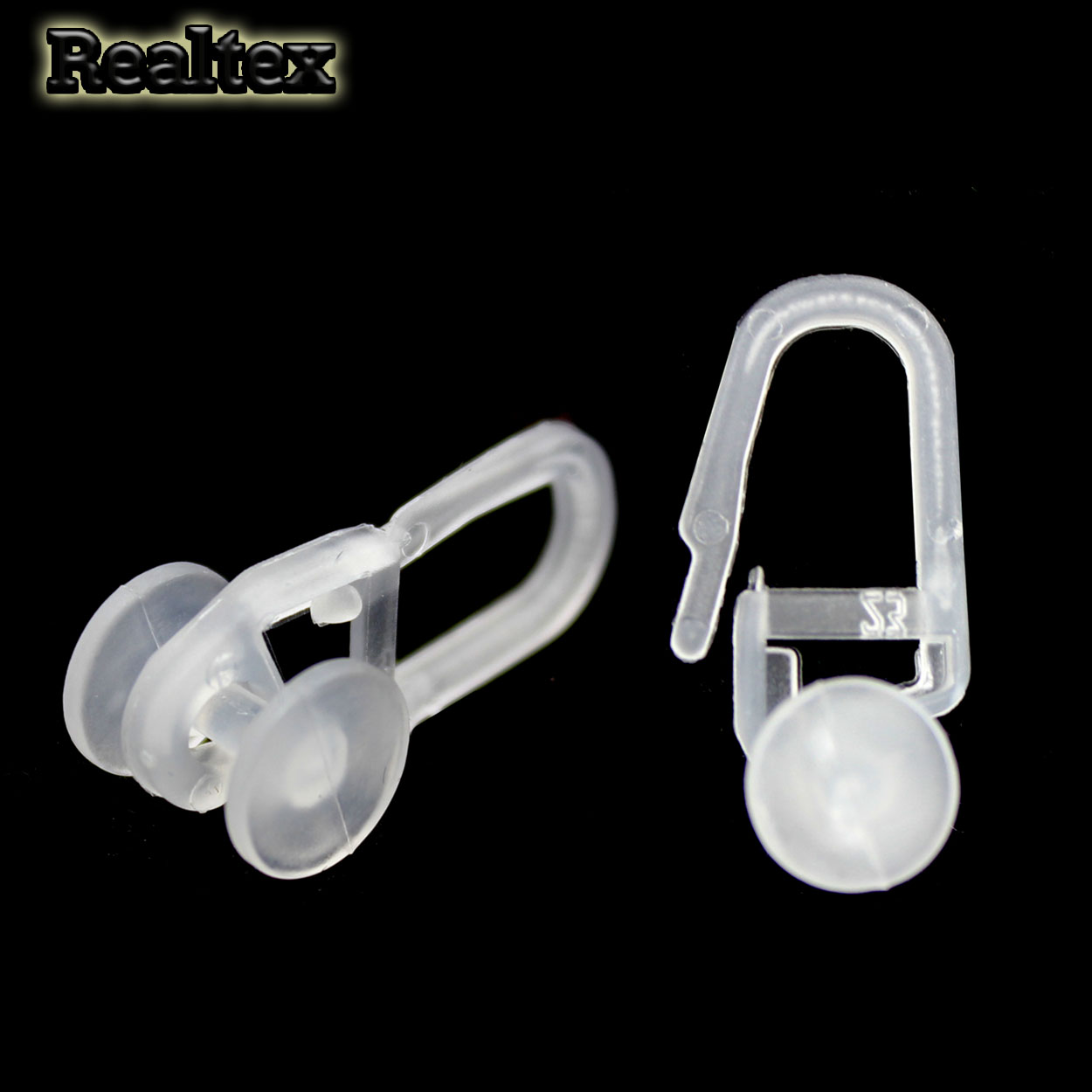 Крючок для штор с замком и крутящимся роликом Гамма d-9мм цв.белый