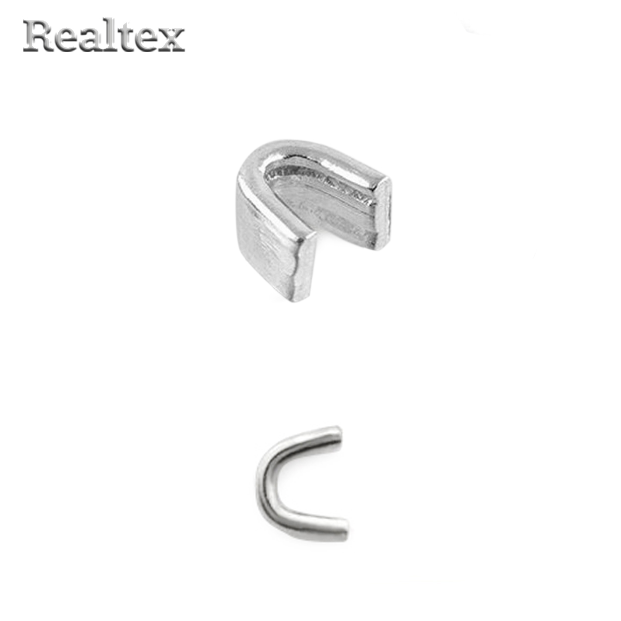 Ограничитель Realtex верхний для молний витых Т.5 (50гр) цв.никель 