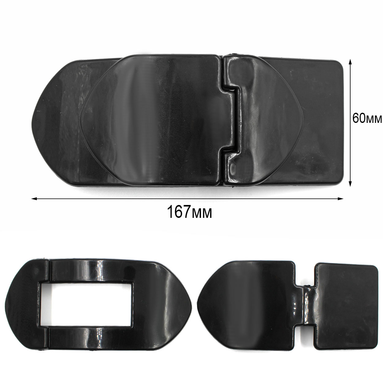 Пряжка пластик CKB 10128 цв чёрный