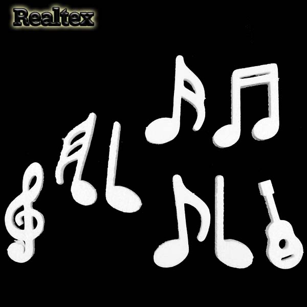 Заготовка для декорирования Набор "Музыкальные нотки" 9см мод.13415 (пенопласт пористый)