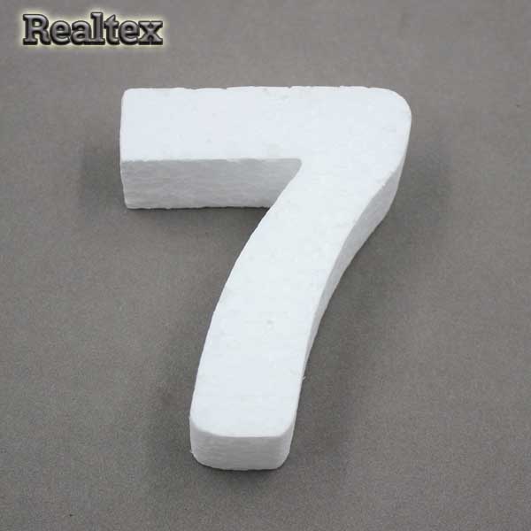 Заготовка для декорирования Цифры 15см "7" (пенопласт пористый)