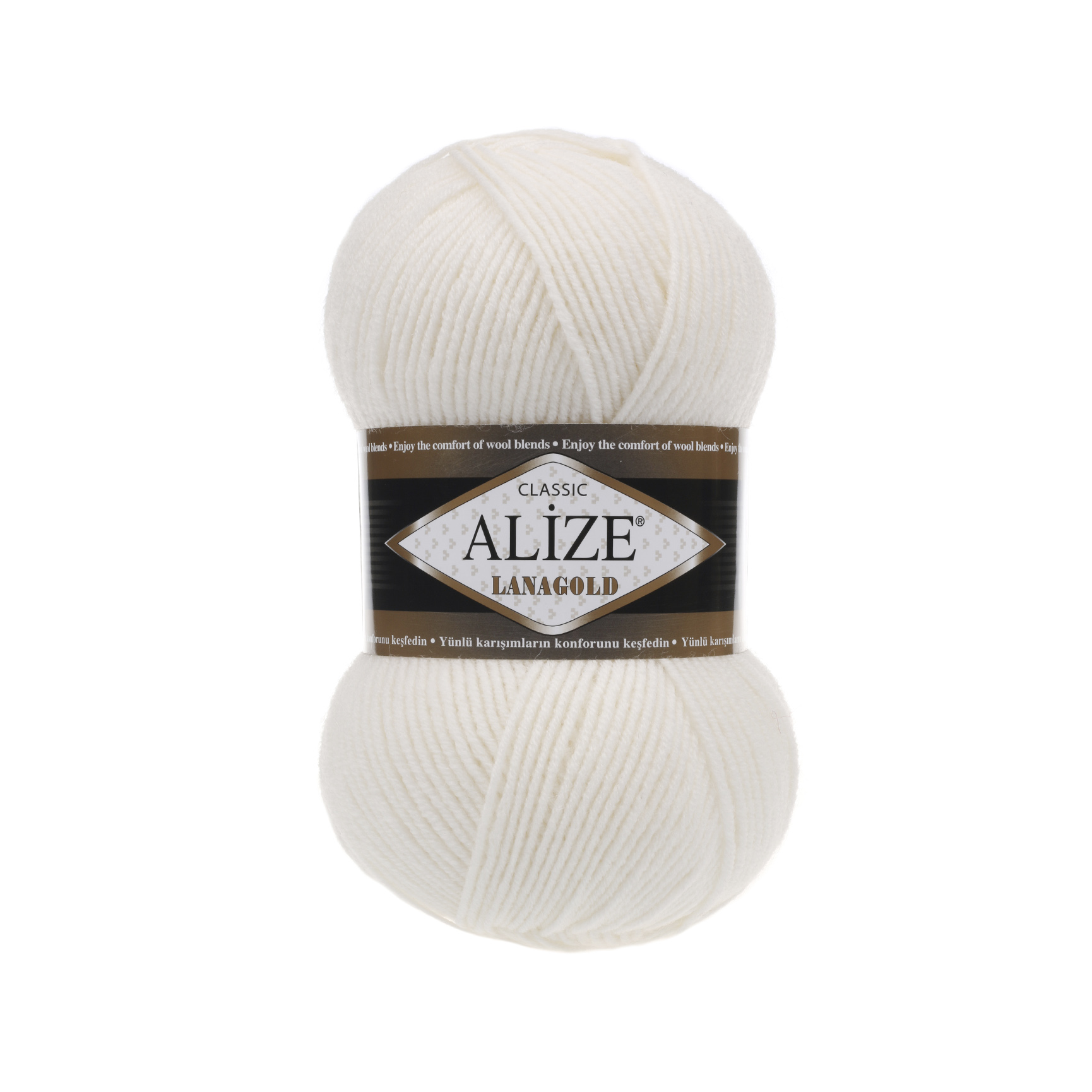 Пряжа Alize "Lana Gold" (100гр) цв.450 жемчужный