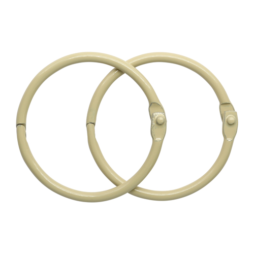 Кольца для альбомов 40мм 5AS-106 цв.молочный