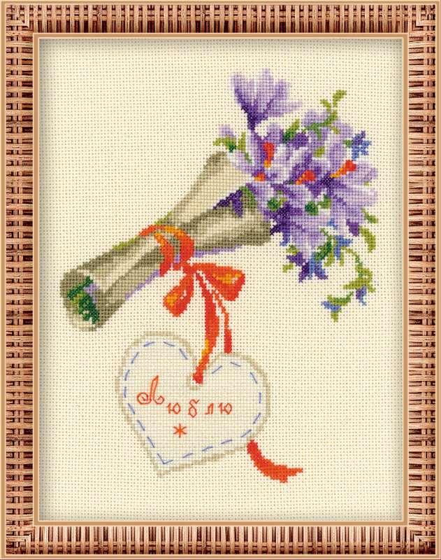 Набор для вышивания "Сотвори Сама" 1197 "Люблю"