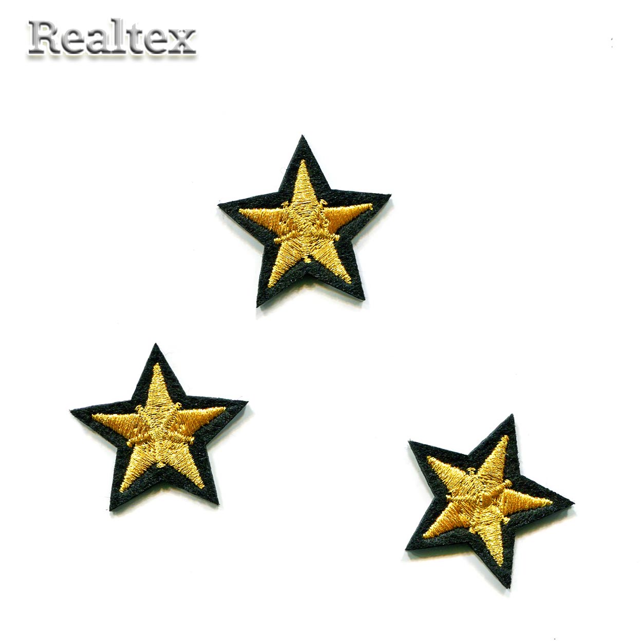  Термоаппликации Реалтекс RT-065/1 "Звезда" цв.золото/черный