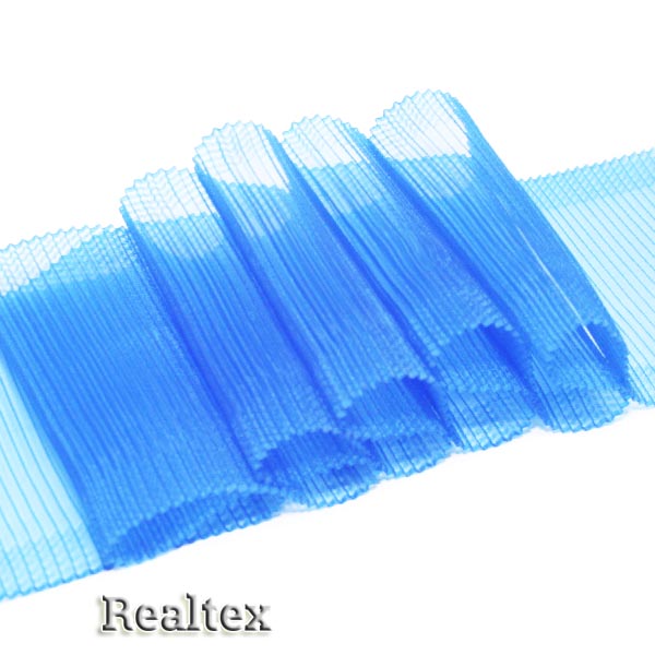 Лента капроновая 110мм 1692 (гофре) цв.12 голубой 
