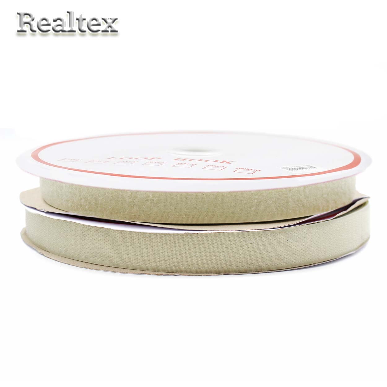 Липучка  Реалтекс 25мм цв.051 светло-бежевый