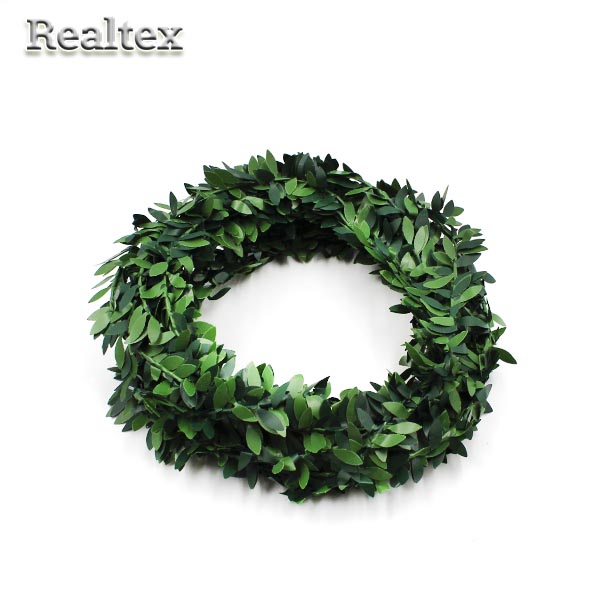 Реалтекс Лента-листья на проволоке (10шт*7,5м) цв.зеленый