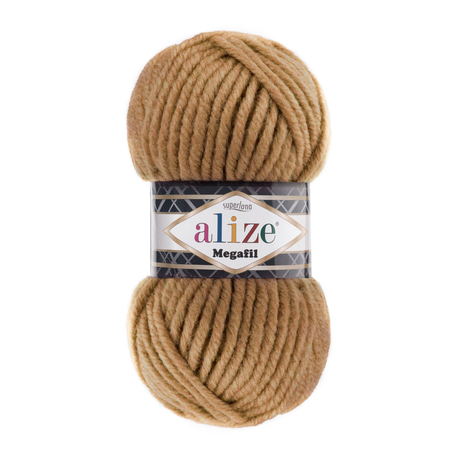 Пряжа Alize "Super Lana Megafil" (100гр) цв.499 бежевый меланж 