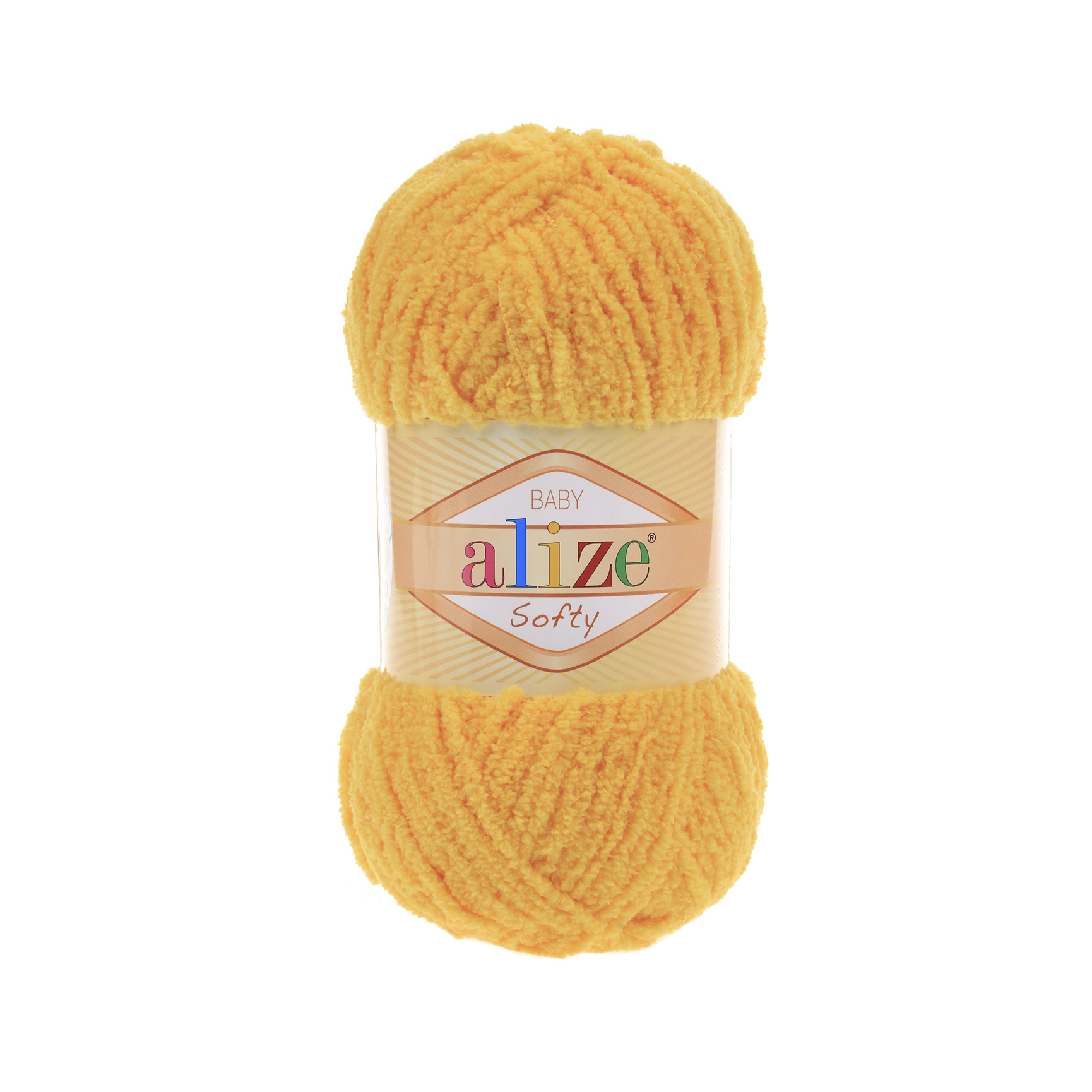 Пряжа Alize "Softy baby" (250гр) цв.216 желтый