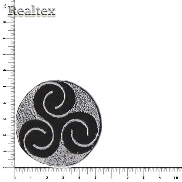 Термоаппликации 15744 "Узор" цв.черный/белый 