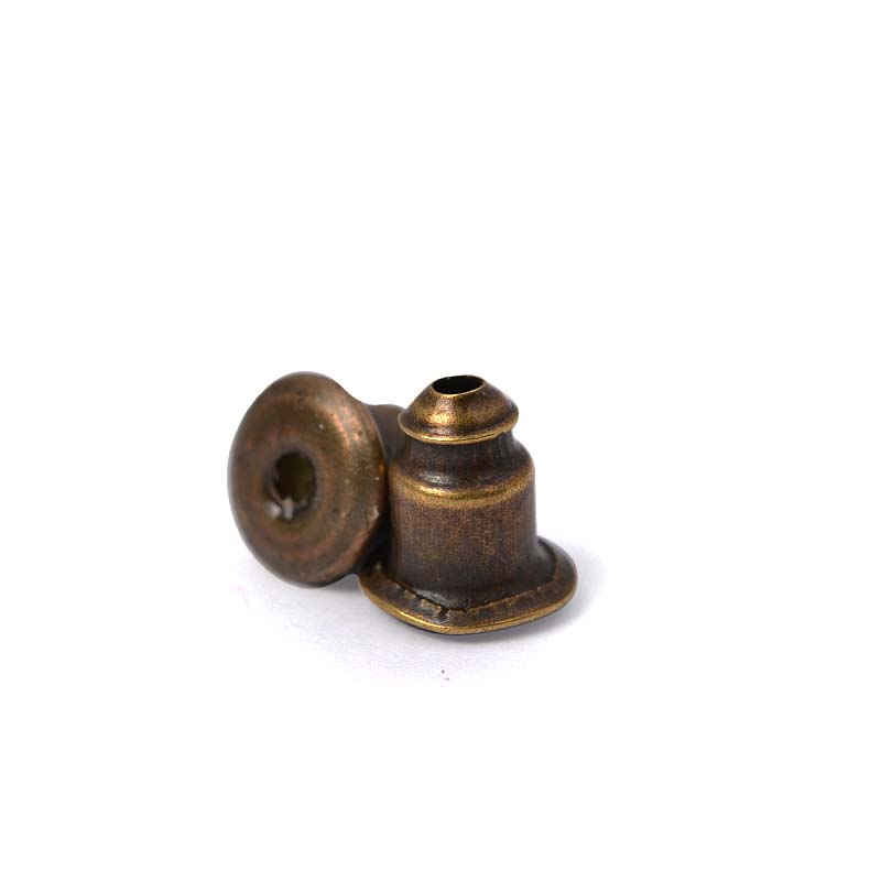 Фиксатор для серег MH.111948-4 5*4мм (100шт) цв.бронза