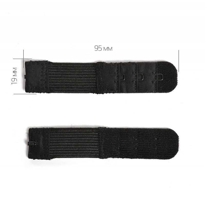 Удлинитель для бюстгалтера TBY.29424 1 крючек 1,9см (4шт) цв.черный