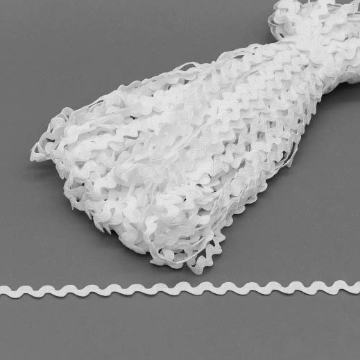 Тесьма"Вьюнчик" RS 5мм цв.001 белый