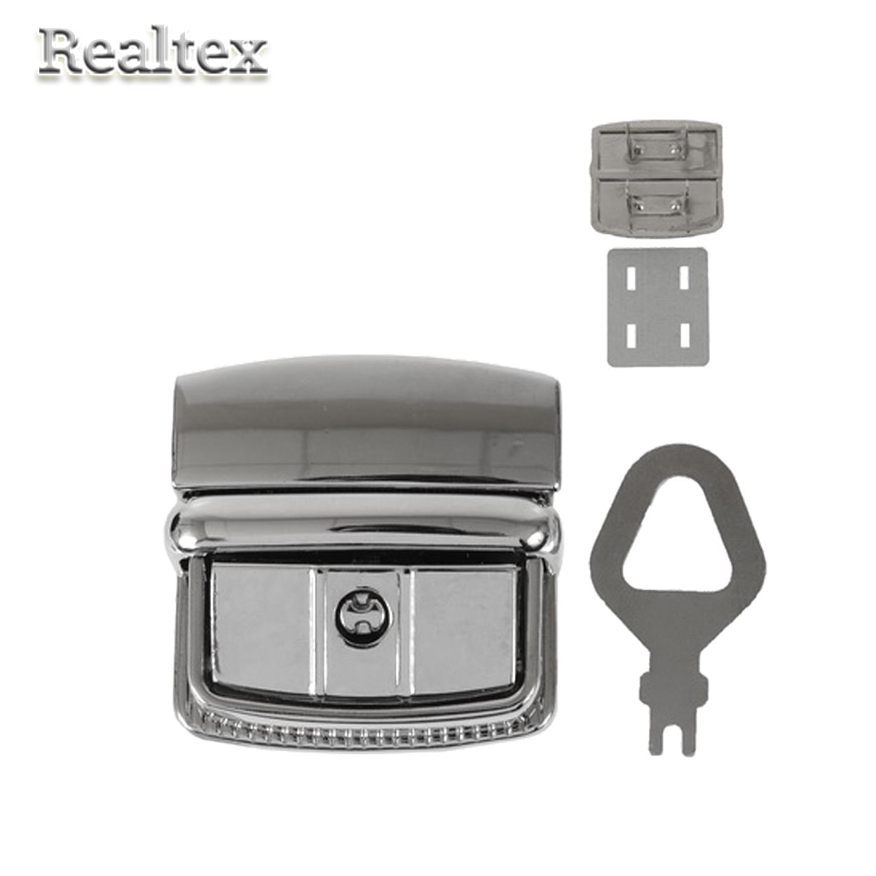 Замок портфельный A 899 (C 072-1 Z) (2шт) цв.никель полированый