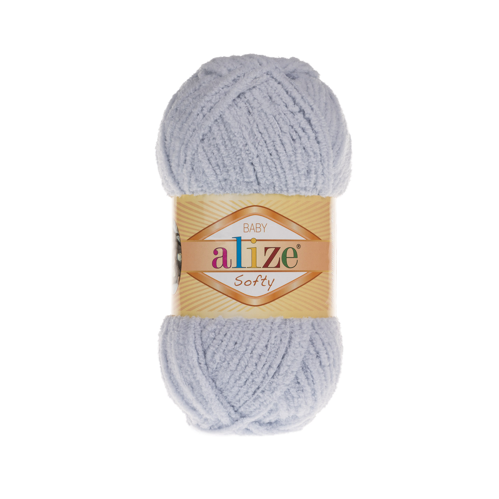 Пряжа Alize "Softy baby" (50гр) цв.416 сероголубой