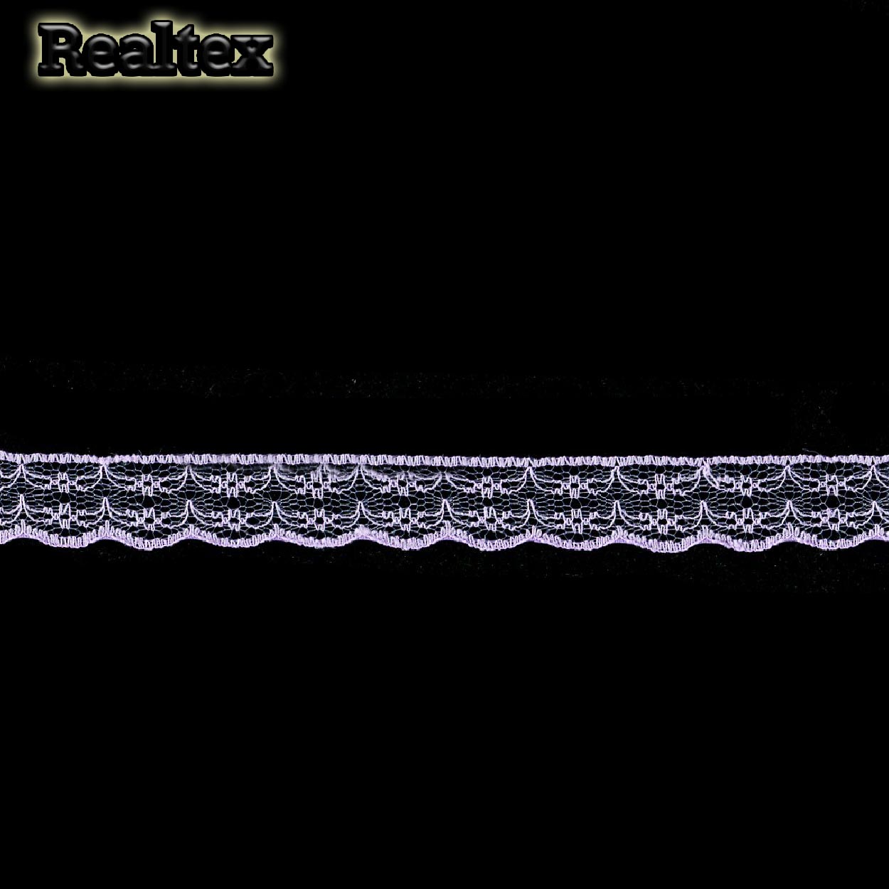 Кружево капроновое  20мм TBY 1663 (27,4м) цв.12 светло-фиолетовый