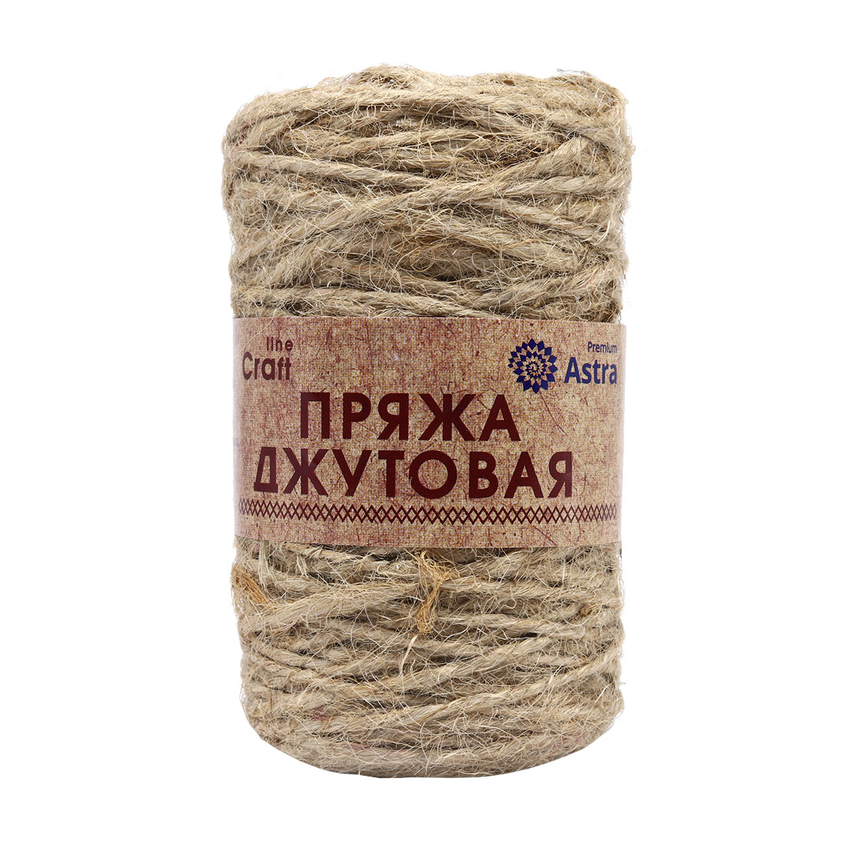 Шнур Astra Premium 'Джутовая' (50м) (100% джут)