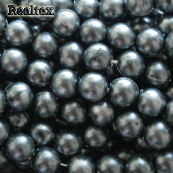 Бусины на нитях  5мм цв.А05 т.серый