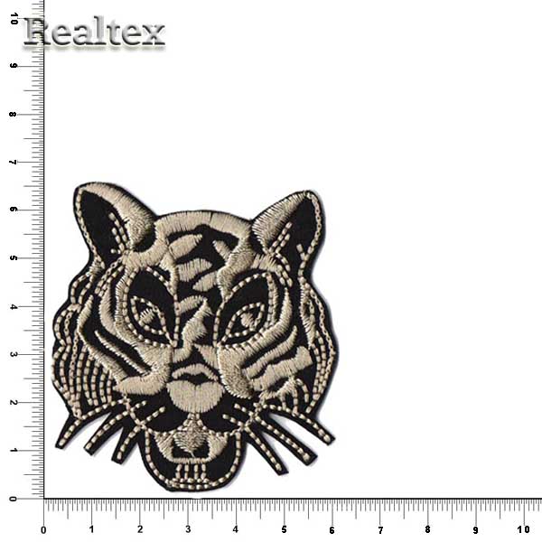 Термоаппликации детские 46130 "Тигр" цв.черный/белый
