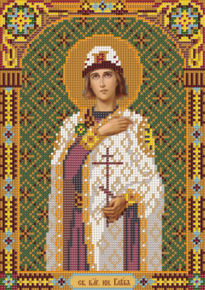 Набор для вышивания бисером НС С 9169 "Св.Блг.Князь Глеб"