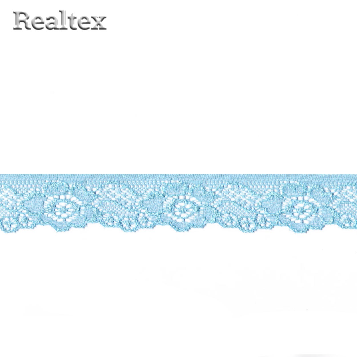 Кружево стрейч 30мм TBY L839 цв.F183 голубой