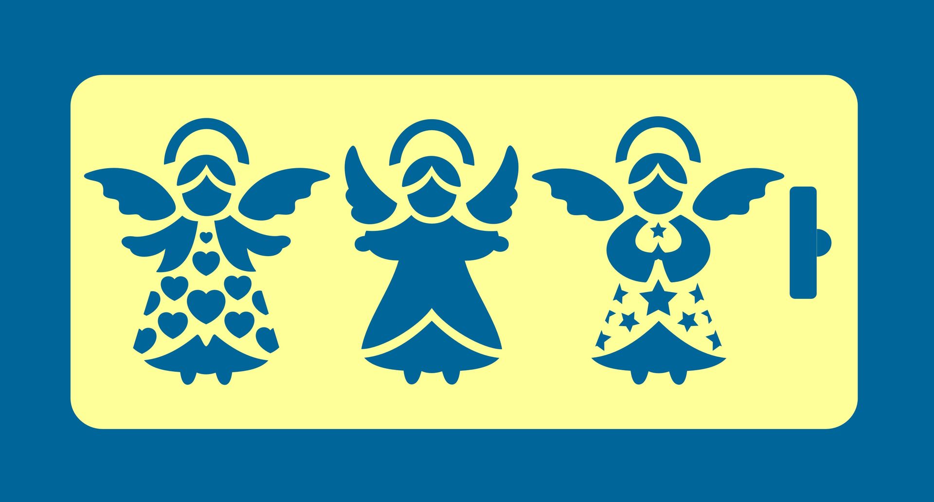 Трафарет №066 "Ангелы" 