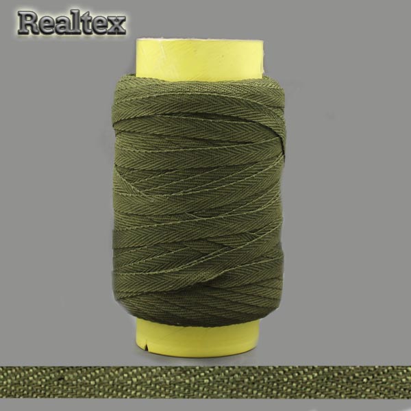 Тесьма киперная 10мм ЛКЭ (10ХХ-100) х/б цв.хаки