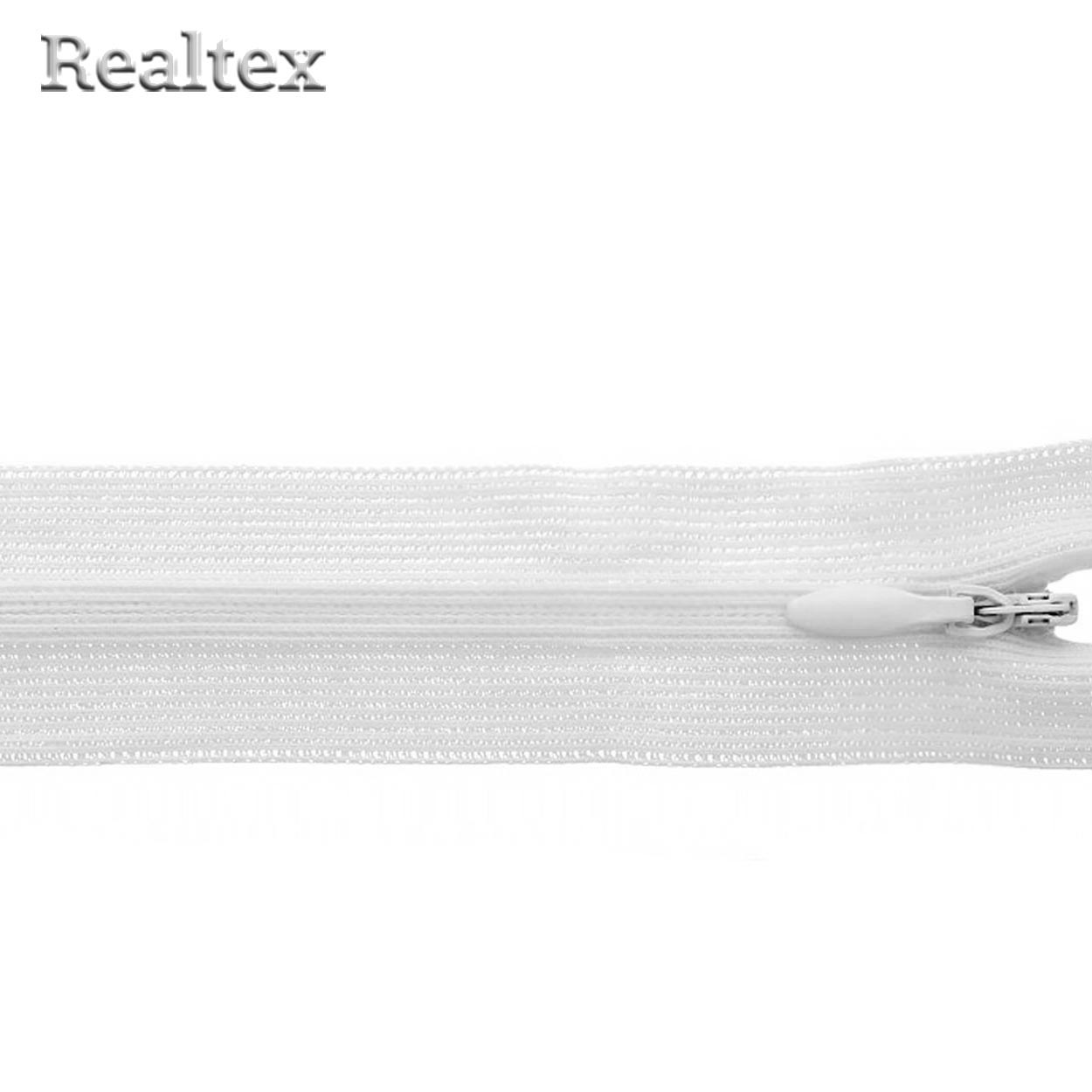 Молния потайная G-013P 50см цв.101 белый