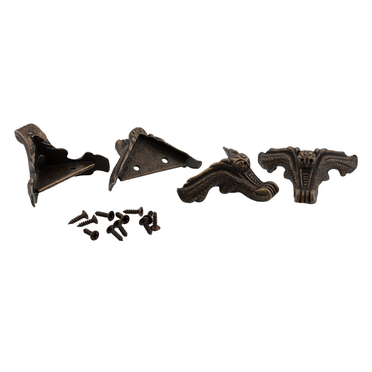 Ножки для шкатулок декоративные "Промысел" WF-031 4,1*2,4см (4шт) цв.бронза  