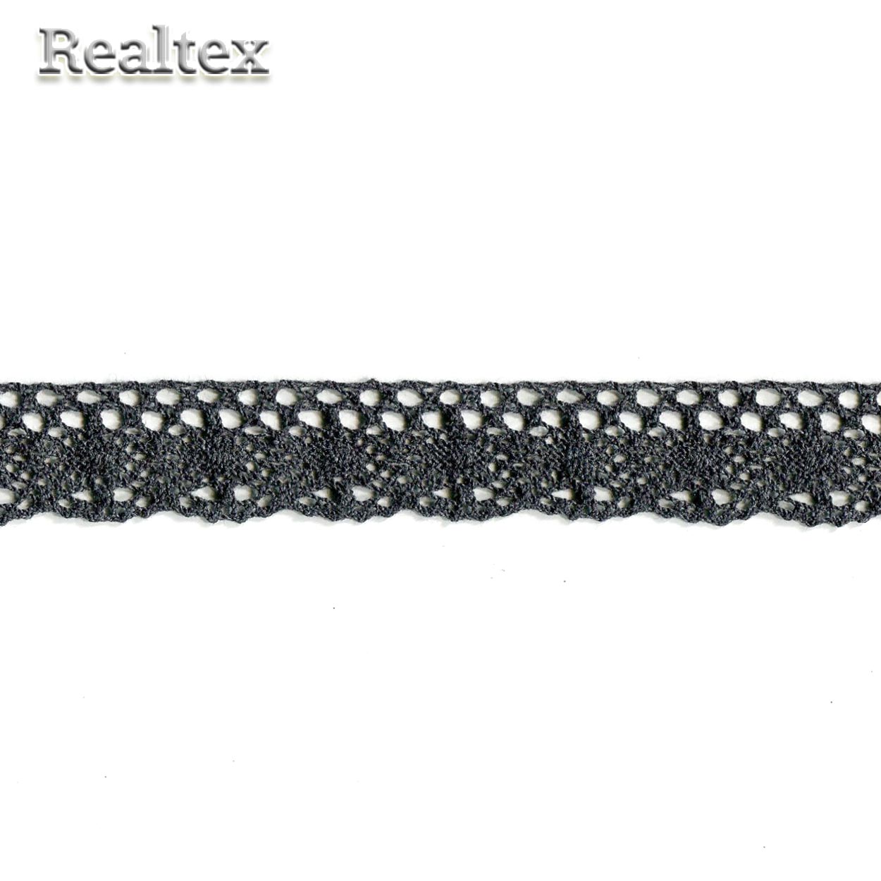 Кружево вязаное  25мм 25.01.107 (25м) цв.26 черный