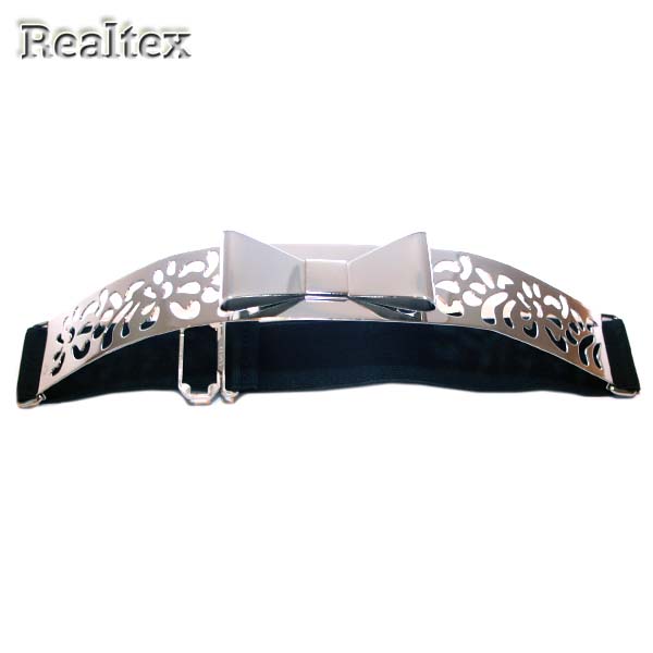 Ремень женский CBT-3013 цв.серебро/черный 