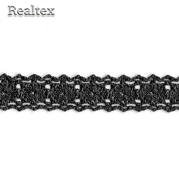 Кружево вязаное  28мм 28.01.105 цв.26 черный