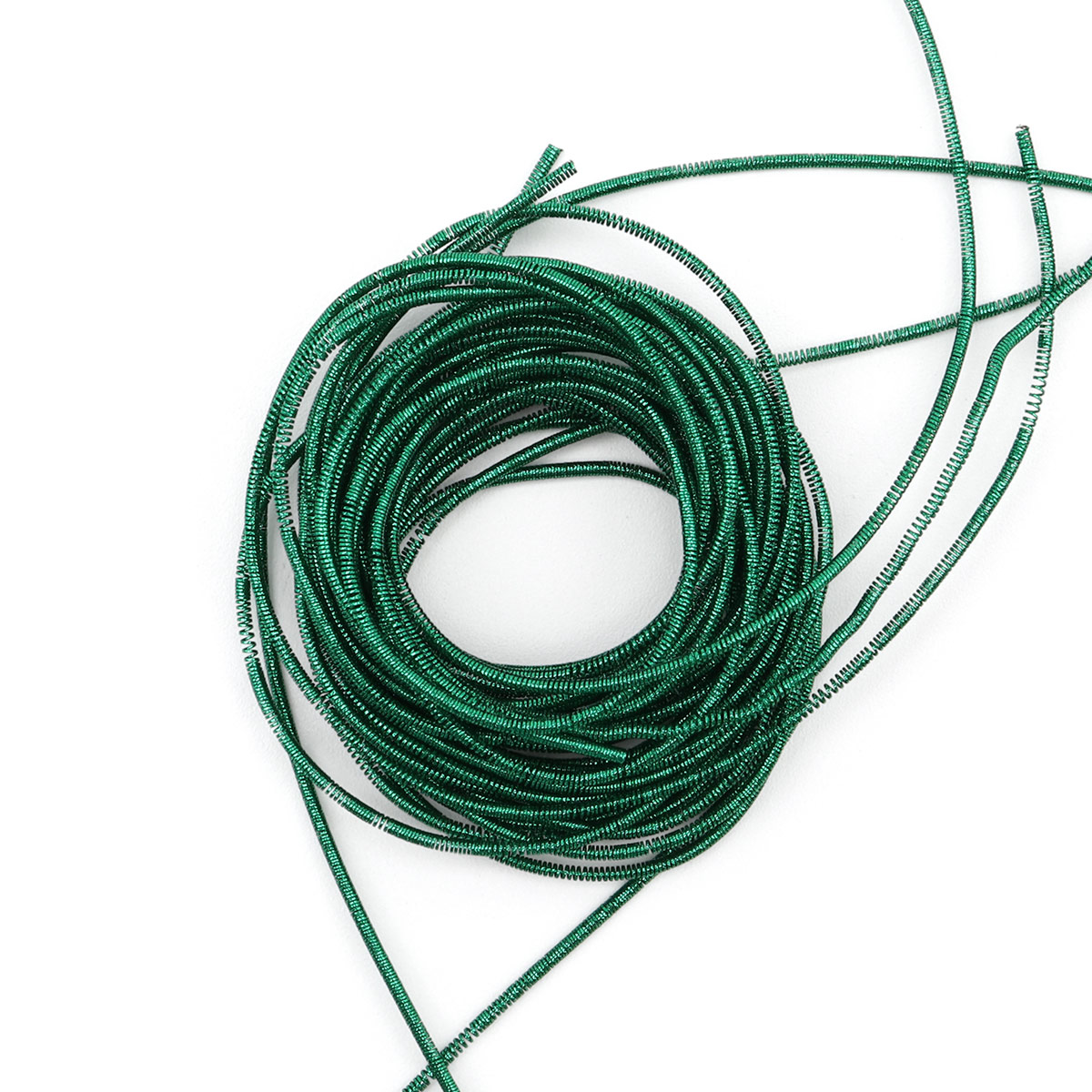 Канитель металлизированная 1мм КЯ008НН1 (5гр) цв.изумрудный