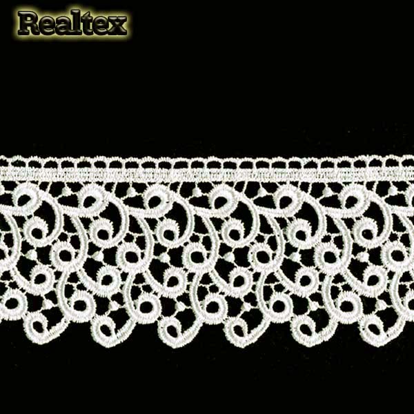 Кружево гипюр  80мм TR 8G8386 цв.16 молочный