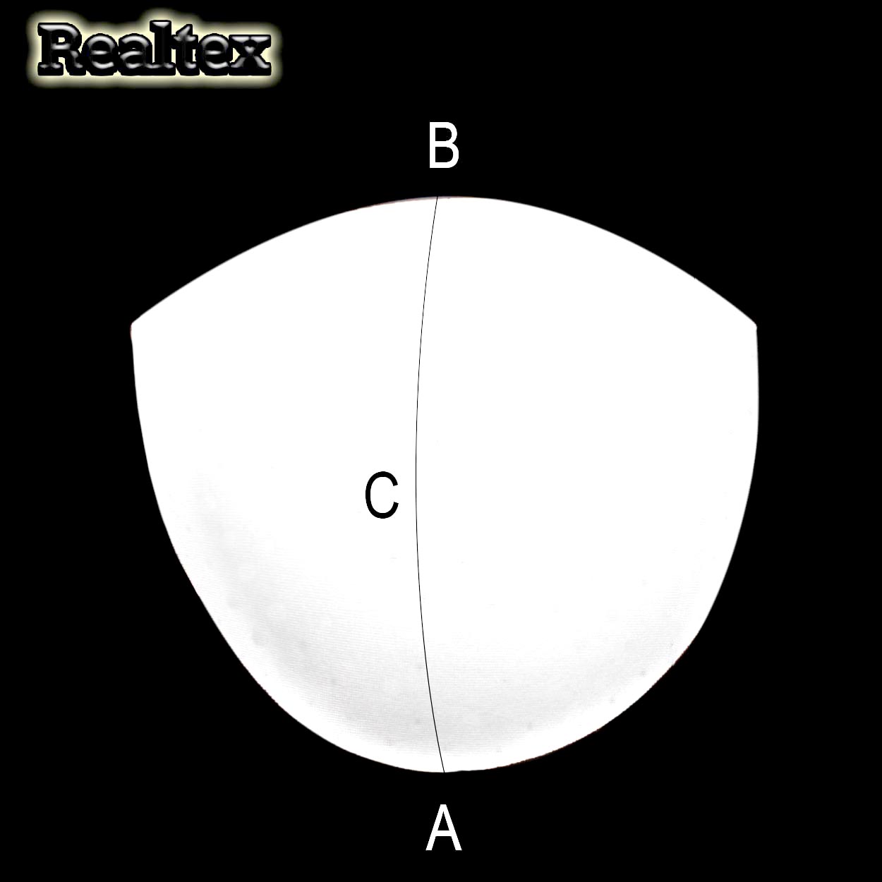 Чашечки Realtex для купальников B-2 (10пар) цв.белый