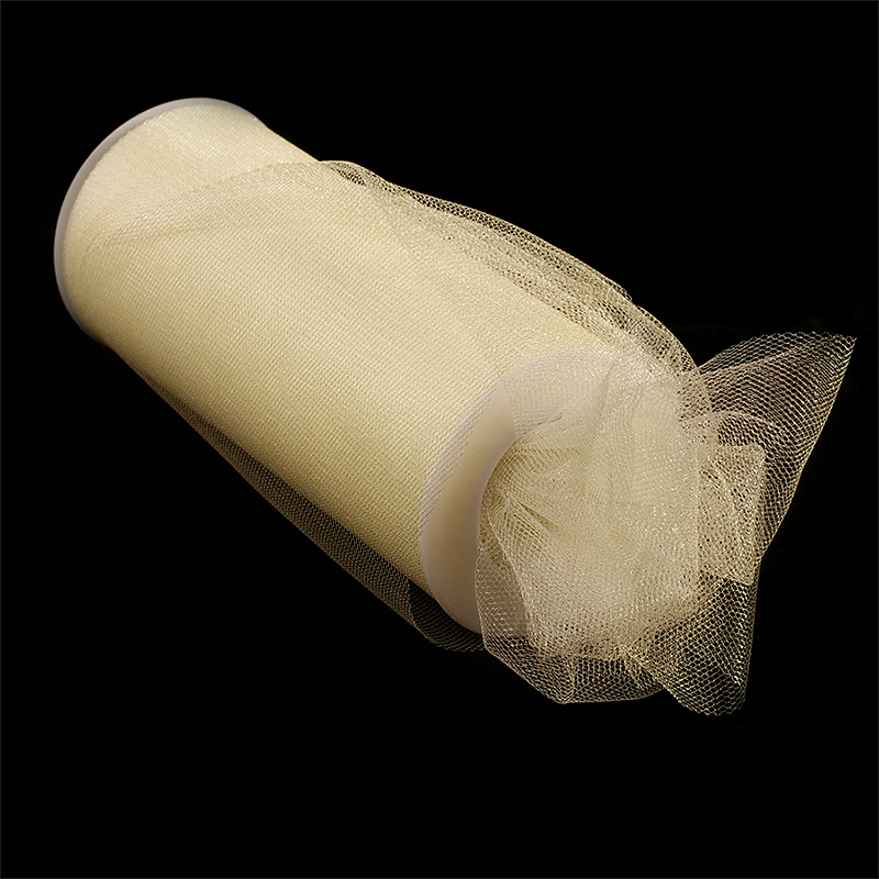 Фатин средней жесткости блестящий TBY.C ш.150мм цв.02 молочный