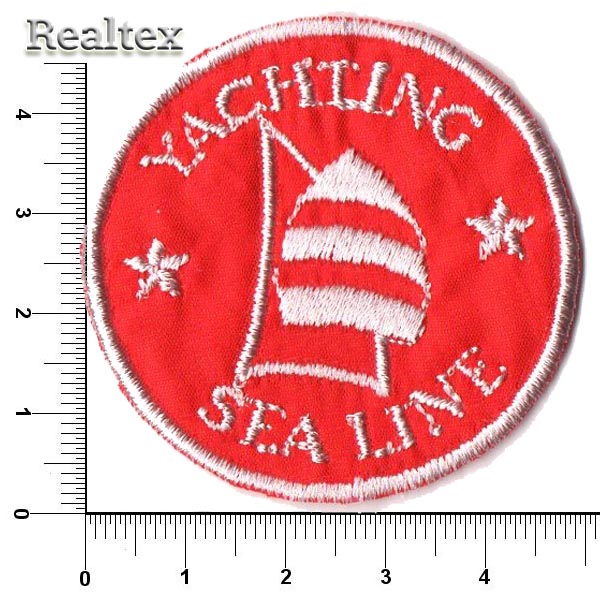 Термоаппликации 52583 "Yacht sea" цв.красный