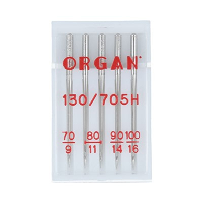 Иглы БШМ ORGAN универсальные №70-100 (5игл) в пенале