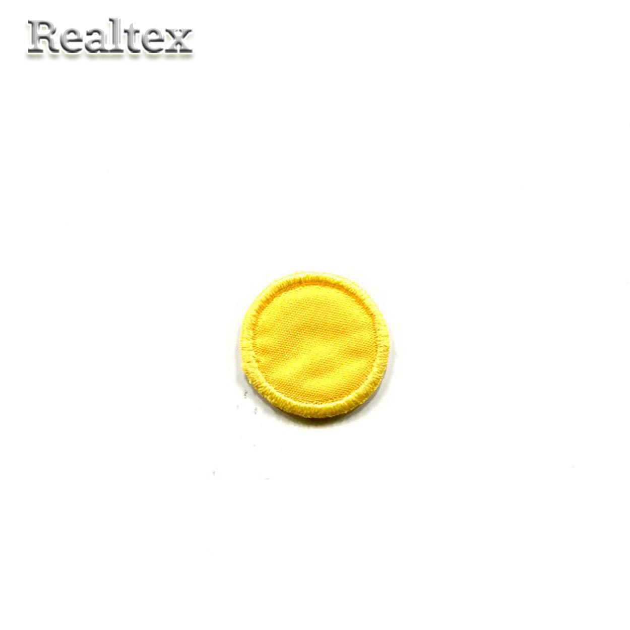 Термоаппликации 008 "Круг малый" цв.желтый 