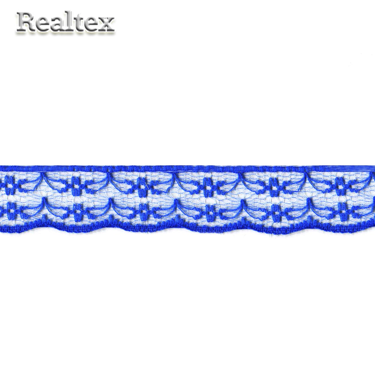 Кружево капроновое  20мм TBY 1663 (27,4м) цв.синий