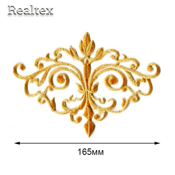 Термоаппликации орнамент Realtex R-2283 цв.золото