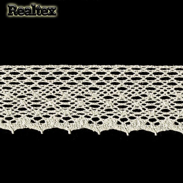 Кружево вязаное  55мм 55.01.180 цв.04 лен