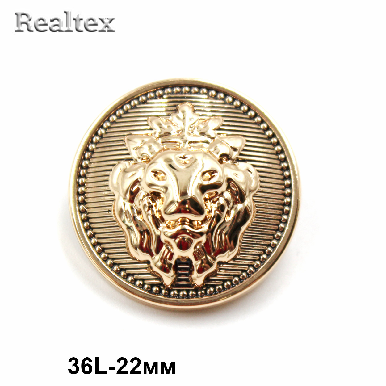 Пуговицы ME 707 36L (12шт) цв.Gold